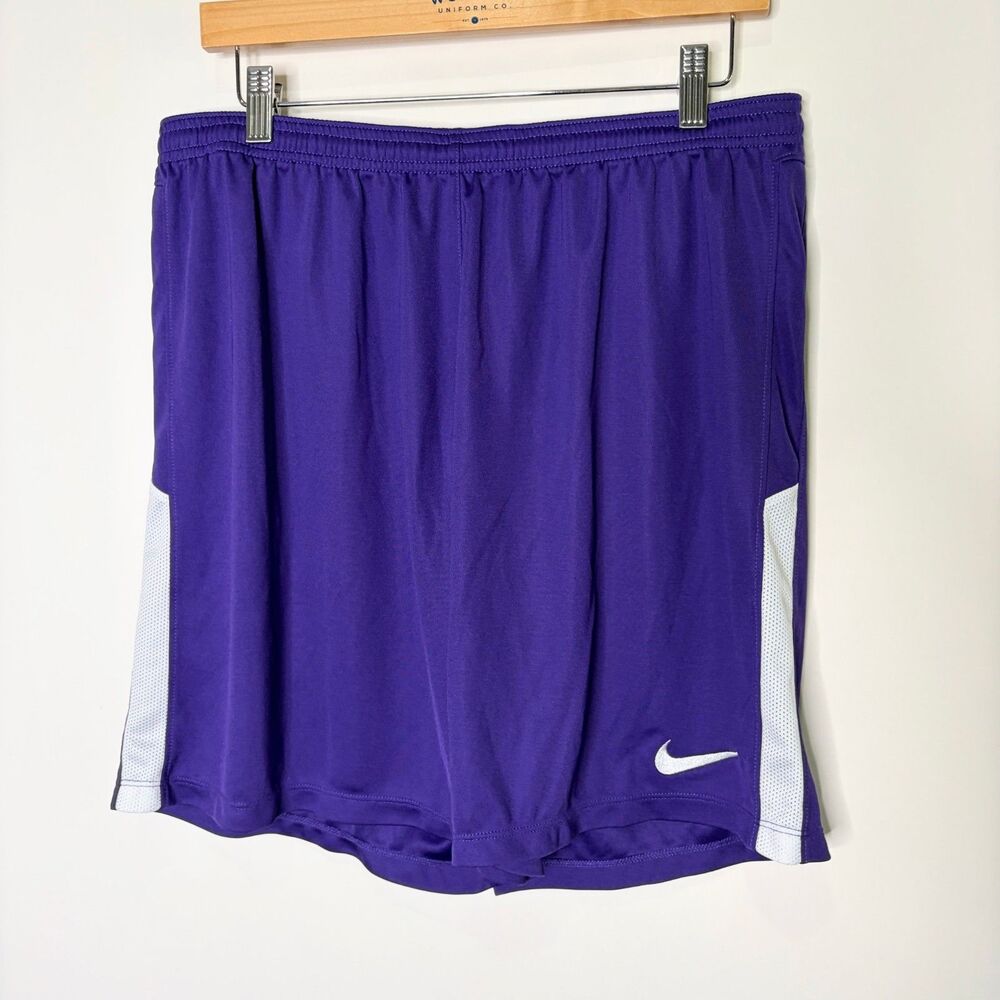 Nike Dri-Fit Slim Shorts Athletic Active Gym Running Draw String Purple Men XL